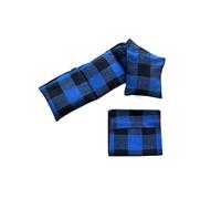 Almohadilla de calefacción para microondas con bolsa lavable (tela escocesa azul real w/bolsa)