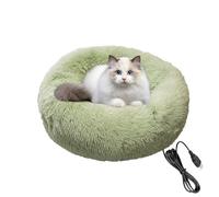 Almohadilla de calefacción para perros, cama de gato calentada para gatos interiores, gatito lavable suave gatito cachorro animal dormido invierno locura de Navidad relajante que es suave para
