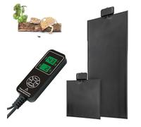 Almohadilla De Calefacción para Reptiles, 5w-220w, Alfombra Térmica Impermeable para Reptiles Bajo El Terrario con Control De Temperatura, Almohadilla De Calefacción Ajustable Y Segura 30 * 57cm(53W)