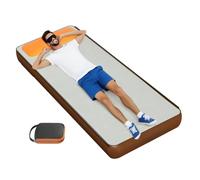 Almohadilla de camping autoinflable - colchón de sueño de 6 pulgadas de grosor, cama de cojín plegable con bomba incorporada | Alfombra inflable portátil para viajar SUV coche van rv camión tienda