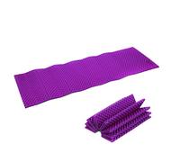 Almohadilla de camping plegable, almohadillas de espuma para acampar, almohadilla de dormir de espuma ultraligera, colchón plegable para senderismo, mochileros, naranja/morado/verde/azul