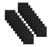 Almohadilla de carbón - Cubo de basura absorbente de olores para frescura | Filtro activado de 20 piezas con respaldo adhesivo y diseño ecológico para interiores y exteriores, hogar, cocina, baño