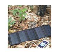 Almohadilla de Carga Solar TeléFono Celular Bolsa Plegable Solar Impermeable Al Aire Libre 5 Cargador Solar Plegable Multifuncional Plegable
