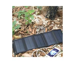 Almohadilla de Carga Solar TeléFono Celular Bolsa Plegable Solar Impermeable Al Aire Libre 5 Cargador Solar Plegable Multifuncional Plegable
