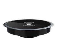 Almohadilla de Cargador inalámbrico para Dispositivos móviles de 15 W Dock sigiloso | Base de Carga Invisible bajo Montaje de Muebles de Carga rápida Perfección para la Mesa de Escritorio de