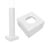Almohadilla de choque envolvente para bastón de baloncesto para bastones de 4 a 8 pulgadas, cubierta protectora resistente de 10 x 10 x 4, almohadilla base de 4 pulgadas de grosor para mayor seguridad