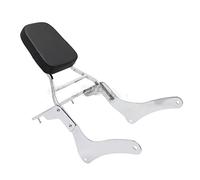 Almohadilla de cojín de respaldo de pasajero para equipaje trasero de motocicleta para para Vulcan VN 900 VN900 para Classic calle(Chrome)