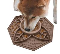 Almohadilla de comida lenta para mascotas, alfombrilla de comida para perros - Diseño octogonal Slow Food Pad | Juguete de entrenamiento portátil para mascotas pequeñas y medianas