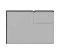 Almohadilla de cubierta superior resistente al agua y lavable, 66 x 45 cm, goma de silicona, resistente, adecuada para cocina y lavado con agua y jabón (gris (66 x 45))