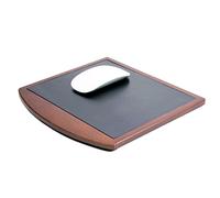 Almohadilla de cuero de lujo Dacasso Walnut para mouse σptico o analσgico