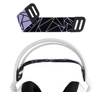 Almohadilla de Diadema de Malla Geekria Compatible con Auriculares Logitech G733, G335, G535, Repuesto de reparación de Banda (Negro/Púrpura)