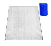 Almohadilla de dormir aislada para camping, 200 x 200 cm, impermeable, transpirable, película de aluminio de PVC de esponja, cubierta de suelo al aire libre, manta térmica de picnic, capa a prueba de