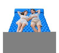 Almohadilla de dormir doble | Inflatable Mattress Camping with Built-in Foot Pump | Lightweight Backpacking Supplies for Travel Car Trekking Outdoor Tent