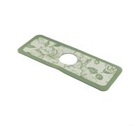 Almohadilla de drenaje de barro absorbente de diatomeas para fregadero de cocina, tapete de secado de grifo de 38 x 13 cm con base antideslizante de goma, absorbente de agua fácil de limpiar para