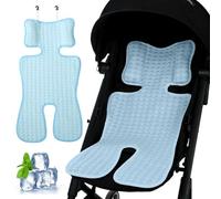 Almohadilla de enfriamiento de cochecito helado a la almohadilla de enfriamiento de bebés de 14x27 pulgadas para 0-3 edad minimalista amigable para la piel para el asiento de seguridad, asiento