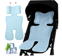 Almohadilla de enfriamiento de cochecito helado a la almohadilla de enfriamiento de bebés de 14x27 pulgadas para 0-3 edad minimalista amigable para la piel para el asiento de seguridad, asiento