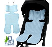 Almohadilla de enfriamiento de cochecito helado a la almohadilla de enfriamiento de bebés de 14x27 pulgadas para 0-3 edad minimalista amigable para la piel para el asiento de seguridad, asiento