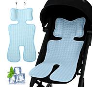 Almohadilla de enfriamiento de cochecito helado a la altación de enfriamiento de bebés de 14x27 pulgadas para 0-3 edad minimalista amigable para la piel para asiento de seguridad, asiento para el