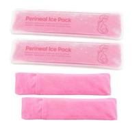 Almohadilla de enfriamiento de hielo perineal, compresas frías posparto, paquete de hielo de gel, terapia de frío para mujeres después del embarazo y el parto, 2 paquetes de hielo y 3 fundas (rosa)