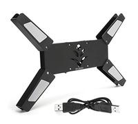 Almohadilla de enfriamiento para computadora portátil, soporte enfriador para computadora portátil, plegable, para computadora portátil, DR-2008D, disipación de calor, retráctil, plegable, compatibili