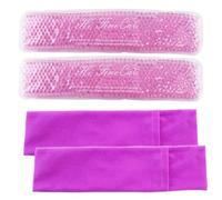 Almohadilla de enfriamiento perineal, paquetes fríos posparto, bolsa de hielo con cuentas de gel, terapia de frío para mujeres después del embarazo y el parto, 2 paquetes de hielo y 3 fundas (morado)