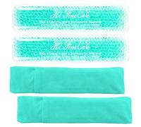 Almohadilla de enfriamiento perineal para recuperación posparto, paquetes fríos de gel extra duraderos para aliviar hemorroides y cesárea, 2 paquetes de hielo reutilizables y 2 fundas lavables, regalo