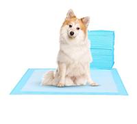 Almohadilla de Entrenamiento Impermeable súper Absorbente para Perros y Cachorros, Almohadilla para Mascotas Housebreaking, 100 Unidades, tamaño Extra Mediano, 28 x 44 Pulgadas, Azul