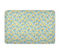Almohadilla de entrenamiento para orinar con flores amarillas de caléndula azul, extra grande, reutilizable, altamente absorbente, almohadilla cambiadora de pañales para bebé, almohadillas para