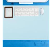 Almohadilla de Escritorio 38 x 85 cm Impermeable Estera Del Escritorio de Oficina Resistente a Arañazos para Laptop Oficina O Hogar, Azul