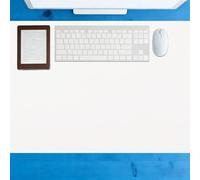 Almohadilla de Escritorio 44 x 95 cm Impermeable Estera Del Escritorio de Oficina Resistente a Arañazos para Laptop Oficina O Hogar, Blanco