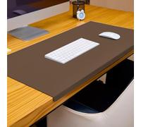 Almohadilla de escritorio de cuero, protector de mesa de escritorio grande antideslizante, impermeable, alfombrilla de escritorio de oficina para laptop, alfombrilla de ratón de piel sintética con