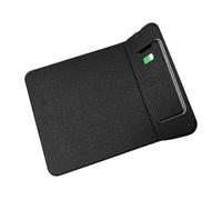 Almohadilla de escritorio para estación de carga inalámbrica - Almohadilla para mouse con soporte plegable para teléfono móvil | Estaciones de carga adicionales para smartphones, portátiles y PC, alfo