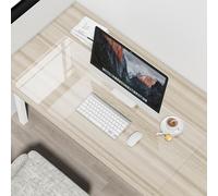 Almohadilla de escritorio transparente, 80 x 40cm antideslizante PVC tapete de escritura, bordes redondos, impermeables, almohadilla protectora de escritorio