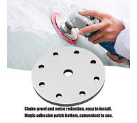 Almohadilla de Esponja Amortiguadora Suave para Almohadillas de Lijado, Cojín de Interfaz a Prueba de Sacudidas para Rectificadoras Eléctricas, 150 Mm de Diámetro (6 pulgadas 9 agujeros)