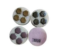 Almohadilla de esponja for pulido de 3 pulgadas y 80mm for suelo, disco de molienda de espuma for hormigón, muela de esponja for piedra(400,7pcs same)