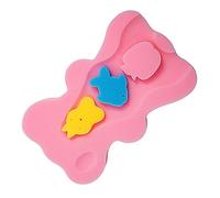 Almohadilla de Esponja para Baño de bebé, Alfombrilla Antideslizante para Esponja de Baño para bebé, Depurador, Frotamiento Grueso para el Baño (Rosa)