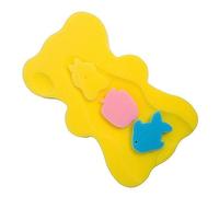 Almohadilla de Esponja para Baño de bebé, Alfombrilla Antideslizante para Esponja de Baño para bebé, Depurador, Frotamiento Grueso para el Baño (Amarillo)