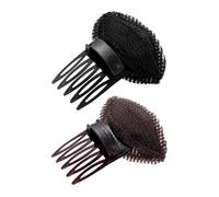 Almohadilla de Esponja para Dar Volumen Al Cabello, 2 uds., con Peine con Clip, Herramienta de Peinado de Princesa DIY, Inserto de Almohadilla de Esponja para Pelo de Frente