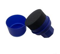 Almohadilla de esponja para encerar neumáticos con cepillo de detalles para neumáticos de coche, garantiza una aplicación consistente y brillo de neumáticos de larga duración (boca plana azul)