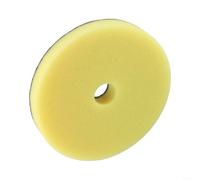 Almohadilla de esponja para pulir pintura de coche, disco de espuma de 5 pulgadas para pulir y encerar con función de eliminación de arañazos y defectos (amarillo)