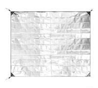 Almohadilla de espuma de aluminio a prueba de humedad de doble cara para exteriores, impermeable y aislante, tapete de picnic, tapete de camping para tienda de campaña y camping (160 x 200 cm)