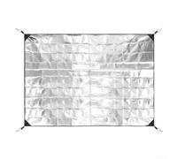 Almohadilla de espuma de aluminio a prueba de humedad de doble cara para exteriores, impermeable y aislante, tapete de picnic, tapete de camping para tienda de campaña y camping (140 x 200 cm)