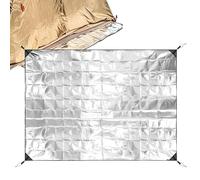 Almohadilla de espuma de aluminio aislante, alfombrilla de dormir de espuma para acampar, alfombrilla de aluminio impermeable de doble cara, alfombrilla aislante térmica para campamento, picnic al