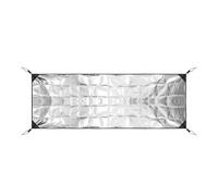 Almohadilla de espuma de aluminio para dormir, de doble cara, impermeable, para tienda de campaña, alfombrilla aislante térmica, fácil de llevar, picnic de aluminio grueso