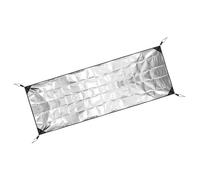 Almohadilla de espuma de aluminio para dormir, de doble cara, impermeable, para tienda de campaña, alfombrilla aislante térmica, fácil de llevar, picnic de aluminio grueso