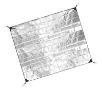 Almohadilla de espuma de aluminio para dormir, de doble cara, impermeable, para tienda de campaña, alfombrilla aislante térmica, fácil de llevar, picnic de aluminio grueso