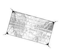 Almohadilla de espuma de aluminio para dormir, de doble cara, impermeable, para tienda de campaña, alfombrilla aislante térmica, fácil de llevar, picnic de aluminio grueso