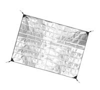 Almohadilla de espuma de aluminio para dormir, de doble cara, impermeable, para tienda de campaña, alfombrilla aislante térmica, fácil de llevar, picnic de aluminio grueso