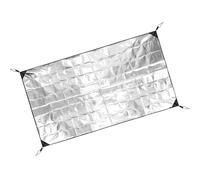 Almohadilla de espuma de aluminio para dormir, de doble cara, impermeable, para tienda de campaña, alfombrilla aislante térmica, fácil de llevar, picnic de aluminio grueso