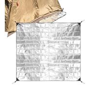 Almohadilla de espuma de aluminio, tapete aislante de espuma de aluminio para camping, tapete aislante térmico impermeable para mochila, tienda de campaña de playa, picnic